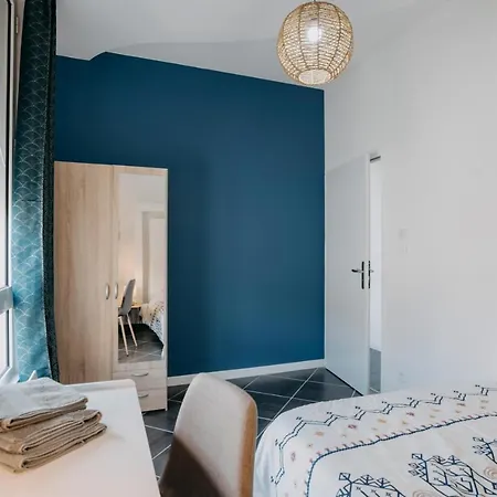 Pensjonat Coeur De #b2 - Centre Ville, Wifi & Netflix - Proche Transports - Privee Dans Partage *