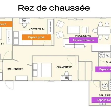 Pensjonat Coeur De #b2 - Centre Ville, Wifi & Netflix - Proche Transports - Privee Dans Partage *