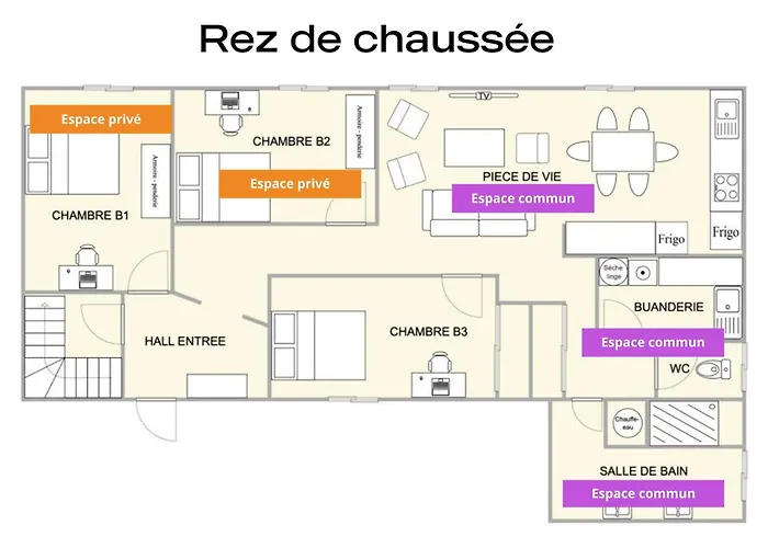 Maison d'hôtes Coeur De #b2 - Centre Ville, Wifi&netflix - Proche Transports - Privee Dans Partagé *