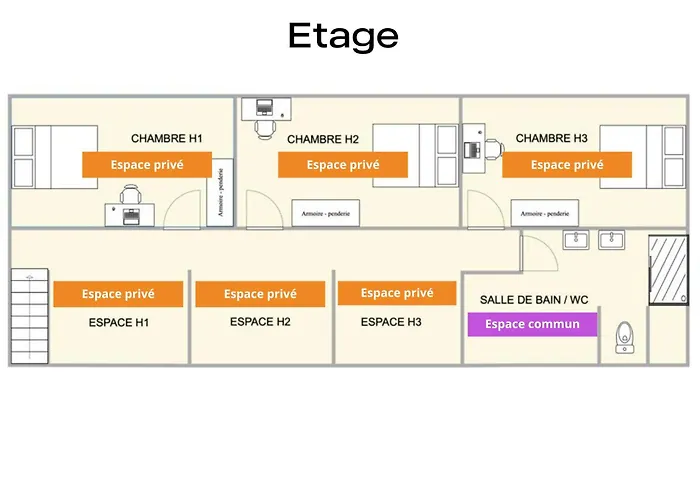 Maison d'hôtes Coeur De #b2 - Centre Ville, Wifi&netflix - Proche Transports - Privee Dans Partagé *